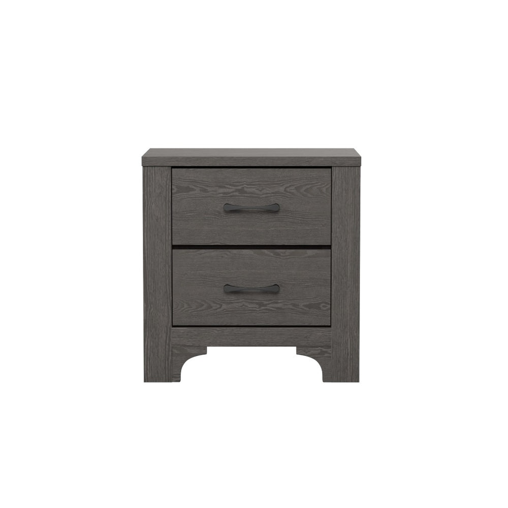 English Elm Wallace & Bay - Brown 2-Drawer Nightstand: Modern Farmhouse Charm With Versatile Storage For Every Bedroom Style B2709P212524-GIGA