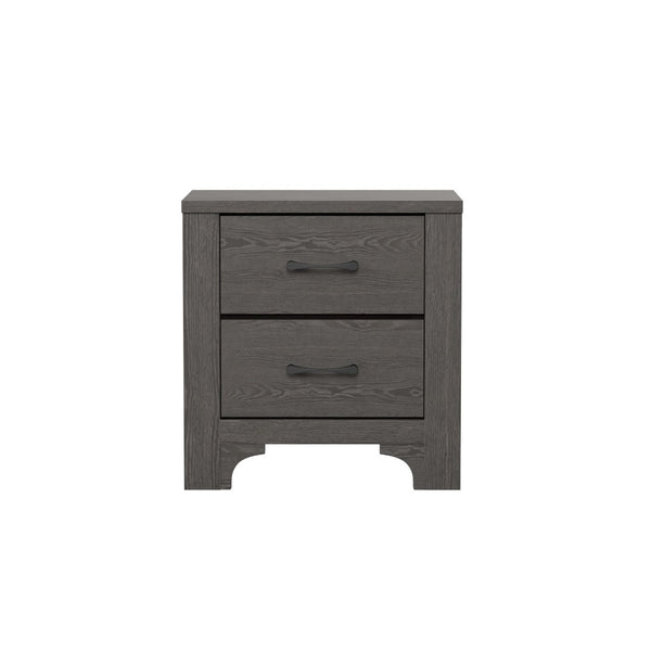 English Elm Wallace & Bay - Brown 2-Drawer Nightstand: Modern Farmhouse Charm With Versatile Storage For Every Bedroom Style B2709P212524-GIGA
