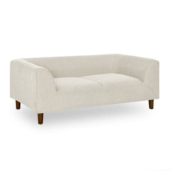 English Elm Pet modern rectangular sofa with backrest and armrests, plush linen cushion for medium dogs comfort and style Beige W487P228082