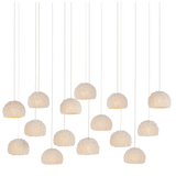 Virtu 15-Light Rectangular Multi-Drop Pendant