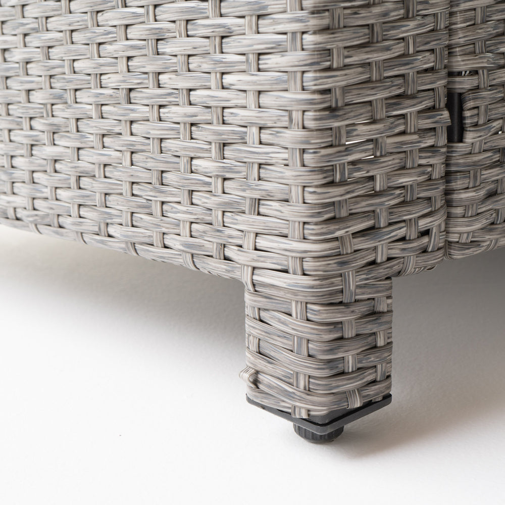 English Elm Christopher Knight Home® - PUERTA V Shape Sectional Outdoor Sofa Set Black+Gray Iron Frame with Beige Water‑Resistant Cushions, Seats 5 57619.00SETMBK