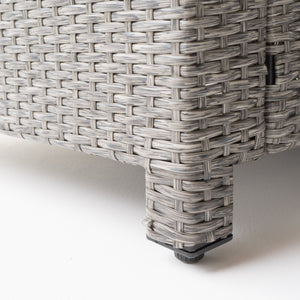 English Elm Christopher Knight Home® - PUERTA V Shape Sectional Outdoor Sofa Set Black+Gray Iron Frame with Beige Water‑Resistant Cushions, Seats 5 57619.00SETMBK