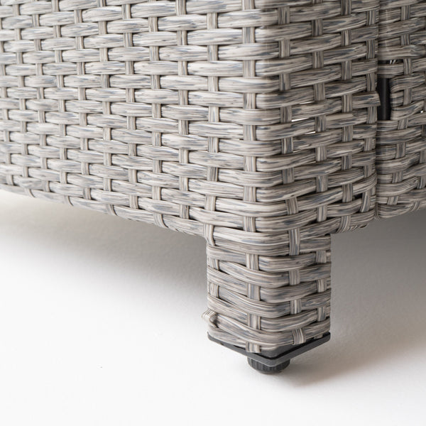 English Elm Christopher Knight Home® - PUERTA V Shape Sectional Outdoor Sofa Set Black+Gray Iron Frame with Beige Water‑Resistant Cushions, Seats 5 57619.00SETMBK