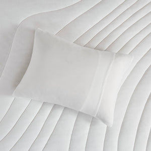 English Elm 2 Piece Jersey Knit Quilted Comforter Set Hypoallergenic Soft Twin Bedding B035P319897