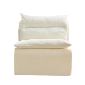 English Elm 3 Seat Modern Accent Chair Sofa Lounge With Memory Foam, Ergonomic Back Support, Removable Cover W876S00317