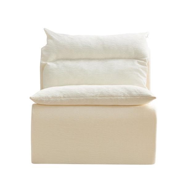 English Elm 3 Seat Modern Accent Chair Sofa Lounge With Memory Foam, Ergonomic Back Support, Removable Cover W876S00317