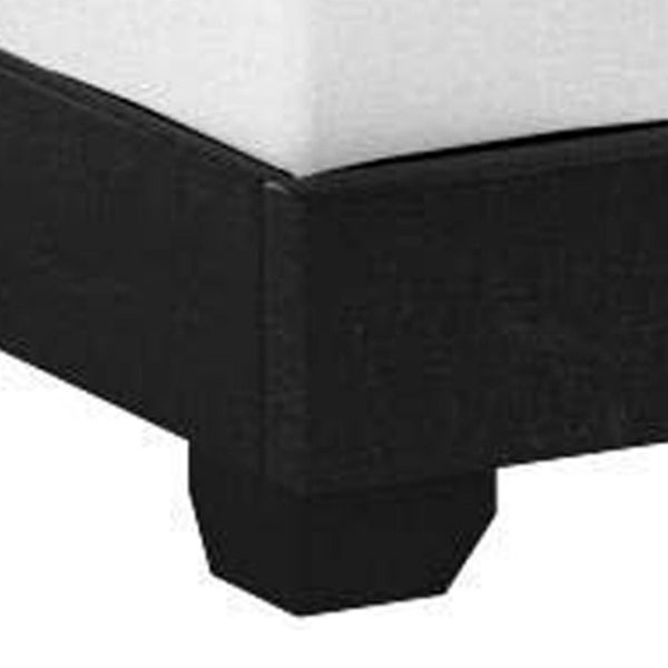 English Elm Shirin Upholstered Queen Bed Nailhead Trim Low Profile Mid-century Bedroom Frame B056P416868
