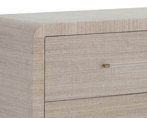 Sunpan ATHERTON Dresser - Sand Textured Storage Solution with Modern Style and Artisanal Character for Home 112285