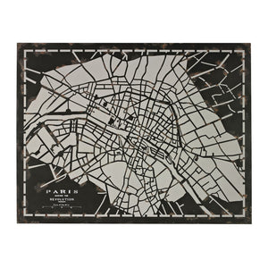 City Map of Paris Circa 1790 Wall Art 51-10117 Elk Home