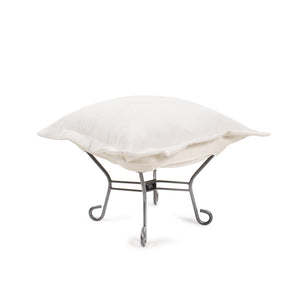 Howard Elliott Puff Ottoman - Luxurious Faux Fur Comfort With Unique Ribbed Design For Stylish Home Decor Brown 88% Poly,12% Nylon 510-1345-howard-elliott