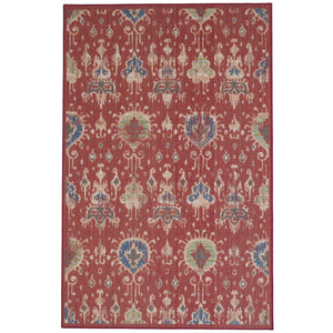 Capel Rugs Captiva-ikat Indoor/Outdoor Area Rug – Vibrant Colors & Durable Design For Modern Spaces Red, Blue 100% Olefin 5100rs07101010550