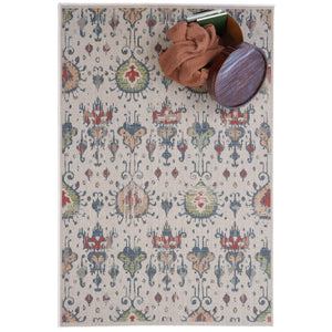 Capel Rugs Captiva-ikat Indoor/Outdoor Area Rug – Vibrant Colors & Durable Design For Modern Spaces Ivory, Tan 100% Olefin 5100rs05030706650