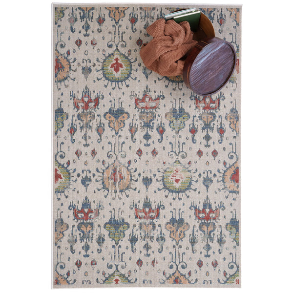 Capel Rugs Captiva-ikat Indoor/Outdoor Area Rug – Vibrant Colors & Durable Design For Modern Spaces Ivory, Tan 100% Olefin 5100rs05030706650