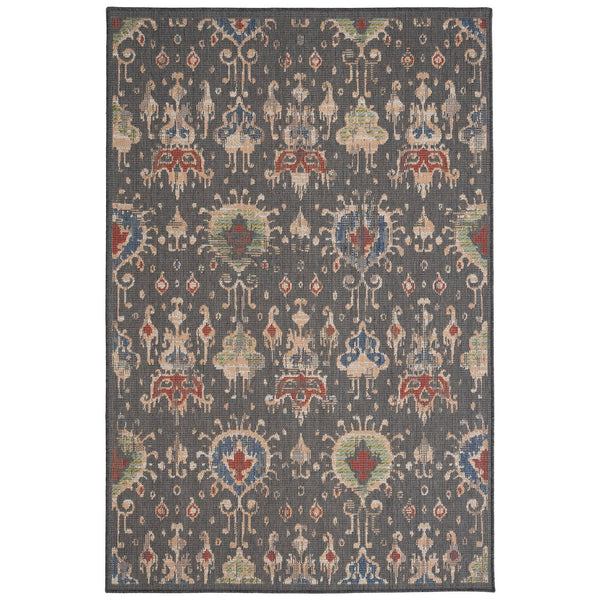 Capel Rugs Captiva-ikat Indoor/Outdoor Area Rug – Vibrant Colors & Durable Design For Modern Spaces Brown, Green 100% Olefin 5100rs07101010750