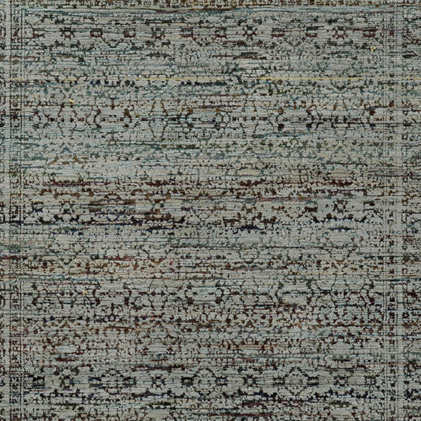 Homeroots 3' X 5' Blue Green Oriental Power Loom Area Rug  Other Material 510016