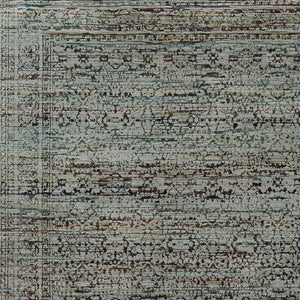 Homeroots 5' X 7' Blue Green Oriental Power Loom Area Rug  Other Material 510017