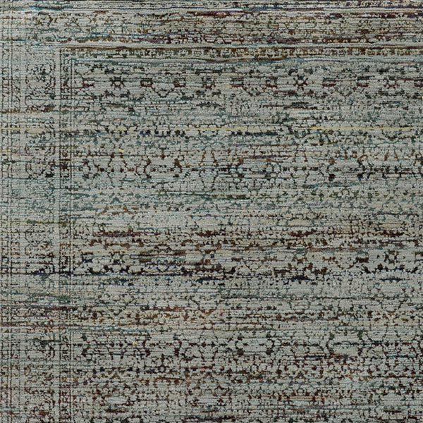Homeroots 5' X 7' Blue Green Oriental Power Loom Area Rug  Other Material 510017