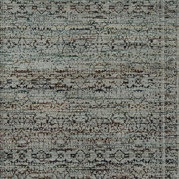Homeroots 8' X 11' Blue Green Oriental Power Loom Area Rug  Other Material 510019
