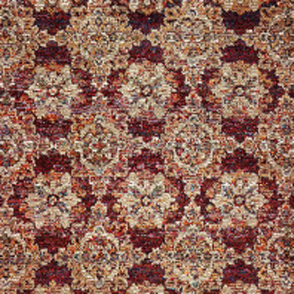 Homeroots 12' Runner Red And Gold Oriental Power Loom Runner Rug Red,Gold Other Material 510024