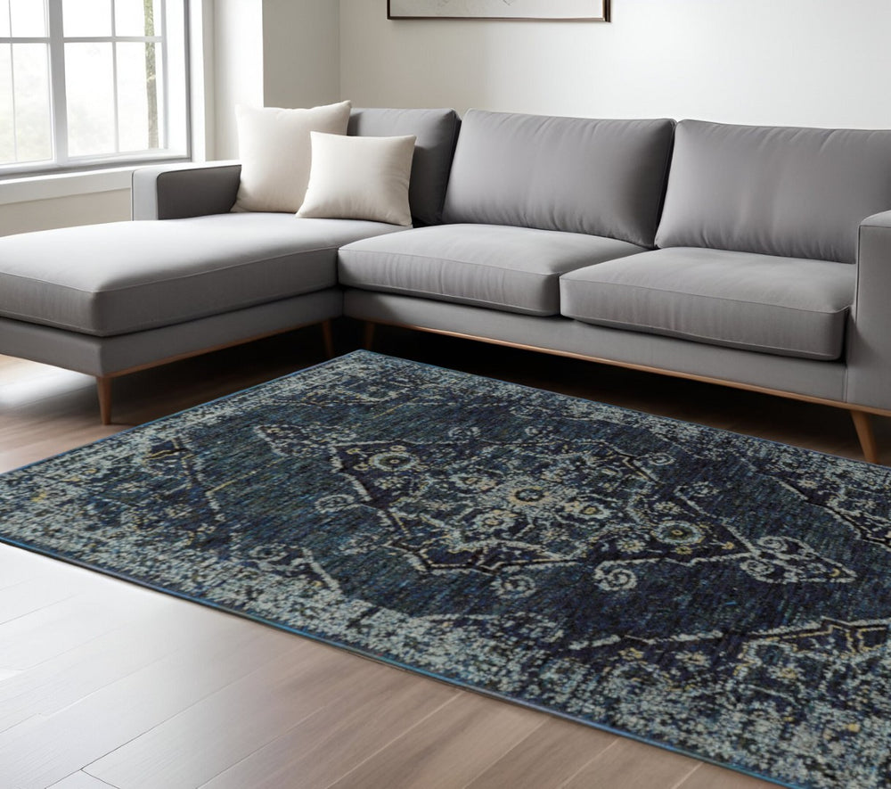 HomeRoots 10' Timeless Elegance Power Loom Oriental Area Rug for Luxurious Living Spaces and Durability 10' X 13' Rectangle 510048