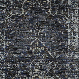 Homeroots 8' Runner Blue And Ivory Oriental Power Loom Runner Rug Blue,Light Blue Other Material 510050