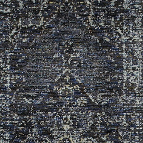 Homeroots 8' Runner Blue And Ivory Oriental Power Loom Runner Rug Blue,Light Blue Other Material 510050