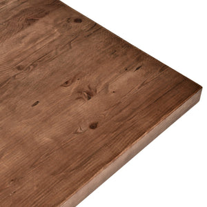 Classic Home Nolan 118" Counter Table in Mission Brown - Sustainable Reclaimed Pine for Dining, Bar, Workspace 51005296