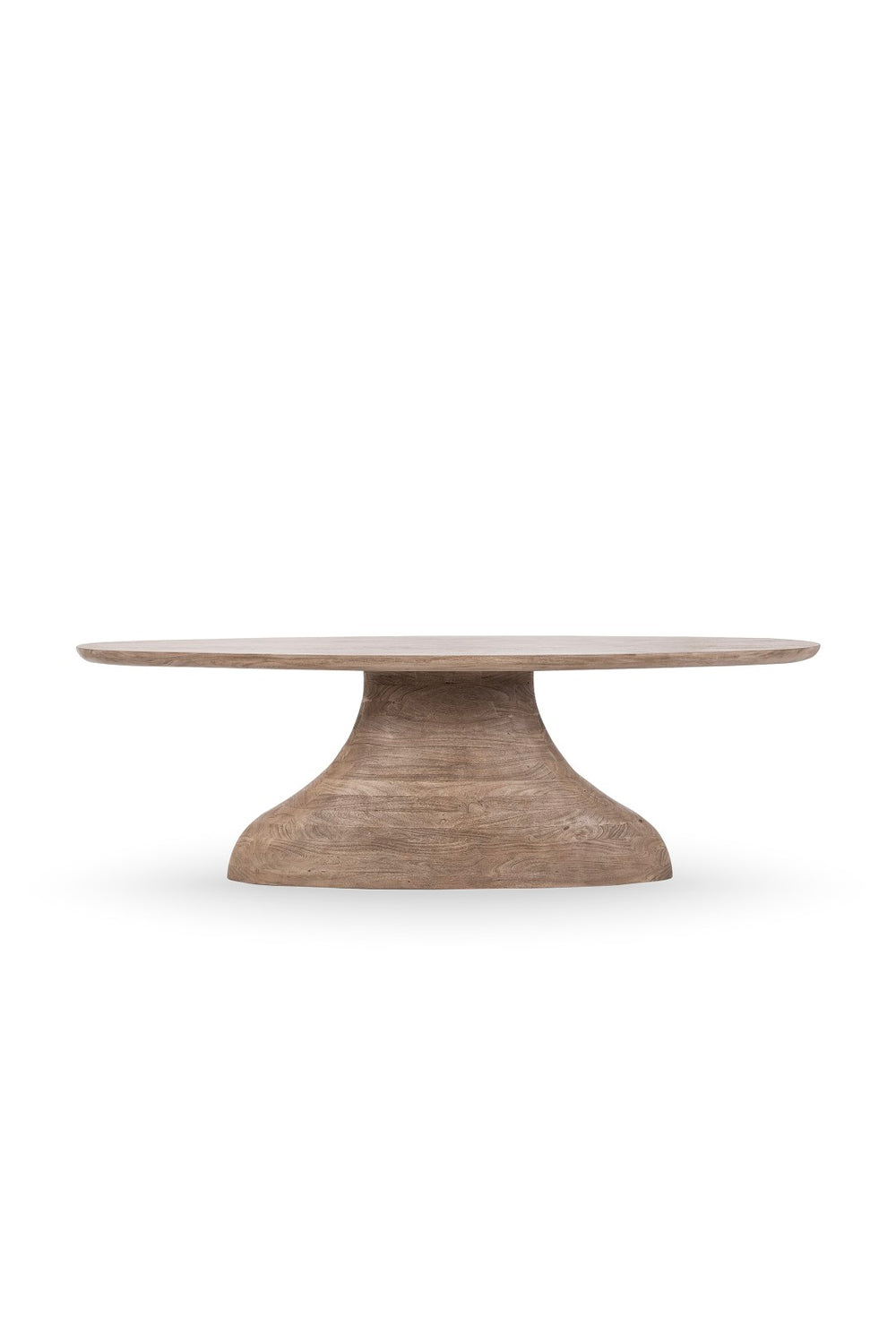 Classic Home Amra 94" Oval Dining Table in Sandstone Greige – Stylish Acacia Wood Centerpiece for Entertaining 51005976