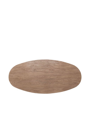 Classic Home Amra 94" Oval Dining Table in Sandstone Greige – Stylish Acacia Wood Centerpiece for Entertaining 51005976