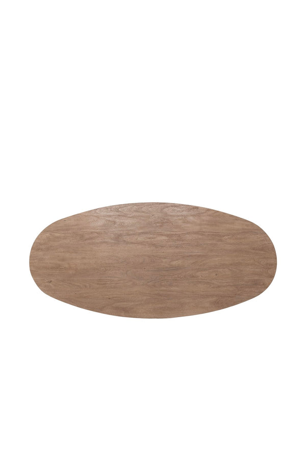 Classic Home Amra 94" Oval Dining Table in Sandstone Greige – Stylish Acacia Wood Centerpiece for Entertaining 51005976