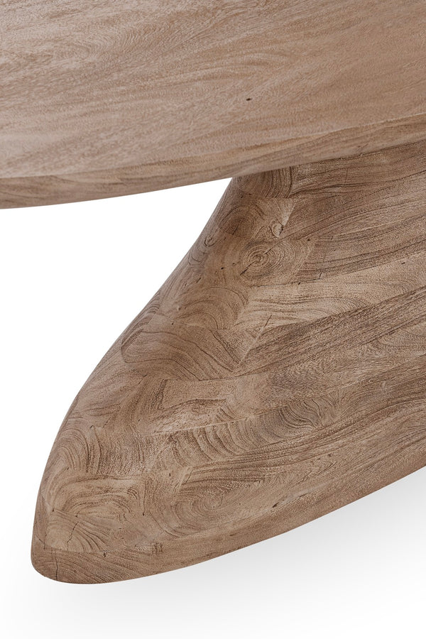 Classic Home Amra 94" Oval Dining Table in Sandstone Greige – Stylish Acacia Wood Centerpiece for Entertaining 51005976