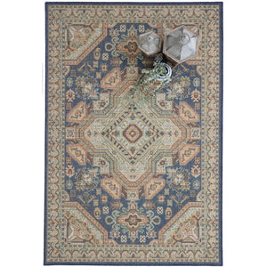 Capel Rugs Captiva-tabriz Vibrant Indoor/Outdoor Area Rug - All-weather Durable Design For Modern Spaces Navy, Green 100% Olefin 5101rs07101010475