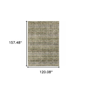 HomeRoots 10' Modern Gray and Ivory Abstract Area Rug - Durable, Stylish, Stain-Resistant for Any Room 10' X 13' 510153