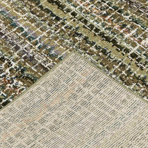 HomeRoots 10' Modern Gray and Ivory Abstract Area Rug - Durable, Stylish, Stain-Resistant for Any Room 10' X 13' 510153