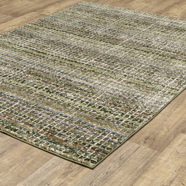 HomeRoots 10' Modern Gray and Ivory Abstract Area Rug - Durable, Stylish, Stain-Resistant for Any Room 8' X 11' 510160