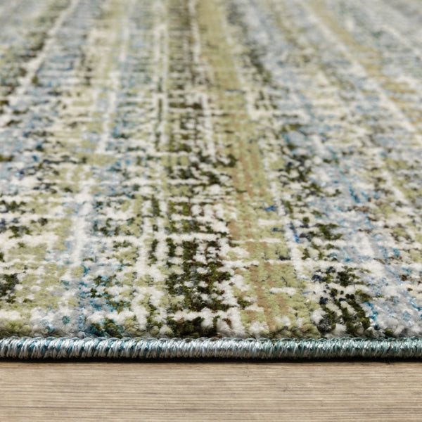 HomeRoots 10' Modern Gray and Ivory Abstract Area Rug - Durable, Stylish, Stain-Resistant for Any Room 5' X 7' 510167