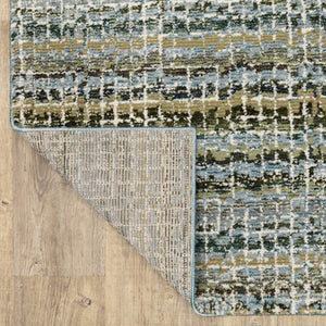 HomeRoots 10' Modern Gray and Ivory Abstract Area Rug - Durable, Stylish, Stain-Resistant for Any Room 8' X 11' 510169