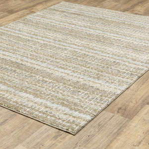 HomeRoots 10' Modern Gray and Ivory Abstract Area Rug - Durable, Stylish, Stain-Resistant for Any Room 10' X 13' 510171