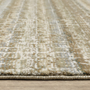 HomeRoots 10' Modern Gray and Ivory Abstract Area Rug - Durable, Stylish, Stain-Resistant for Any Room 7' X 10' 510177