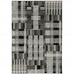 HomeRoots 10' Geometric Power Loom Area Rug – Stylish, Durable, and Family-Friendly Design for Modern Spaces 10' X 13' 510189