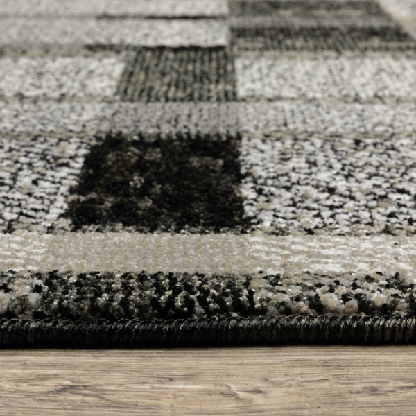HomeRoots 10' Geometric Power Loom Area Rug – Stylish, Durable, and Family-Friendly Design for Modern Spaces 3' x 5' 510193