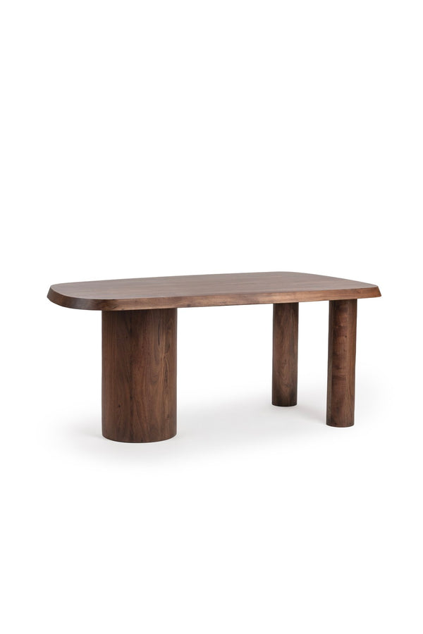 Classic Home Saunders Desk in Crimson Husk - Stylish Acacia Wood with Metal Frame for Modern Workspace Elegance 51020019
