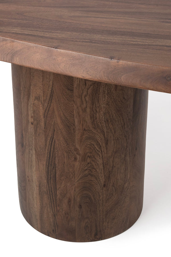 Classic Home Saunders Desk in Crimson Husk - Stylish Acacia Wood with Metal Frame for Modern Workspace Elegance 51020019
