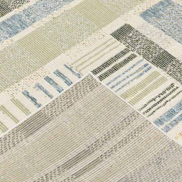 HomeRoots 10' Geometric Power Loom Area Rug – Stylish, Durable, and Family-Friendly Design for Modern Spaces 3' x 5' 510202