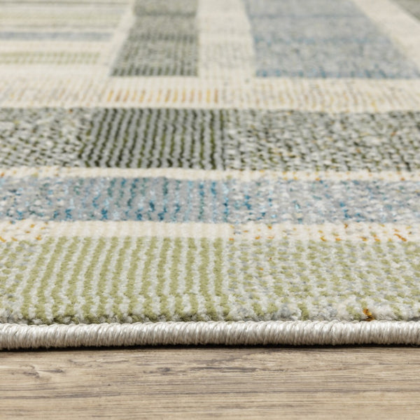 HomeRoots 10' Geometric Power Loom Area Rug – Stylish, Durable, and Family-Friendly Design for Modern Spaces 7' X 10' 510204