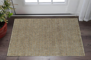 HomeRoots 10' Modern Geometric Distressed Area Rug for Elegant Living Spaces - Soft, Durable, Easy-Care Design 3' x 5' 510211