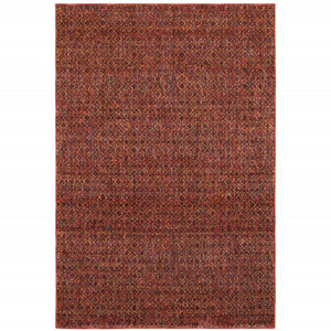 HomeRoots 10' Modern Geometric Distressed Area Rug for Elegant Living Spaces - Soft, Durable, Easy-Care Design 3' x 5' 510220