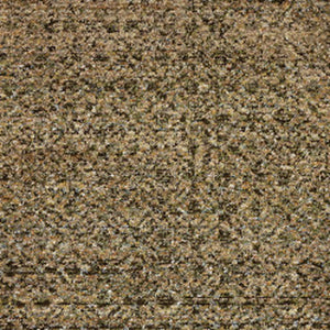 Homeroots 12' Runner Brown Geometric Power Loom Runner Rug Green,Gold Other Material 510228