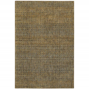 HomeRoots 10' Modern Geometric Distressed Area Rug for Elegant Living Spaces - Soft, Durable, Easy-Care Design 3' x 5' 510229