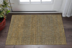 HomeRoots 10' Modern Geometric Distressed Area Rug for Elegant Living Spaces - Soft, Durable, Easy-Care Design 3' x 5' 510229